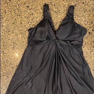 Black MiracleSuit swim dress size 14.
